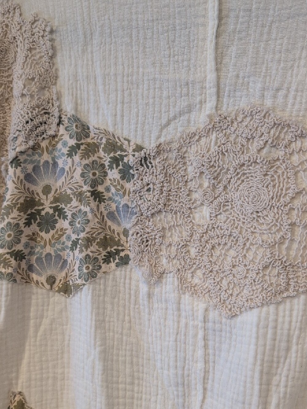 POL Ivory Star Applique Lace Tie-Front Cardigan NEW Size S - Picture 9 of 9